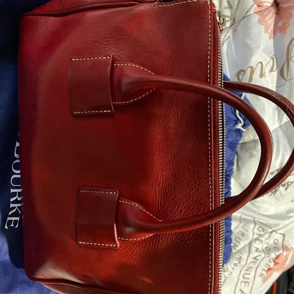 SOLD - Red leather Dooney & Bourke handbag - Picture 7 of 12